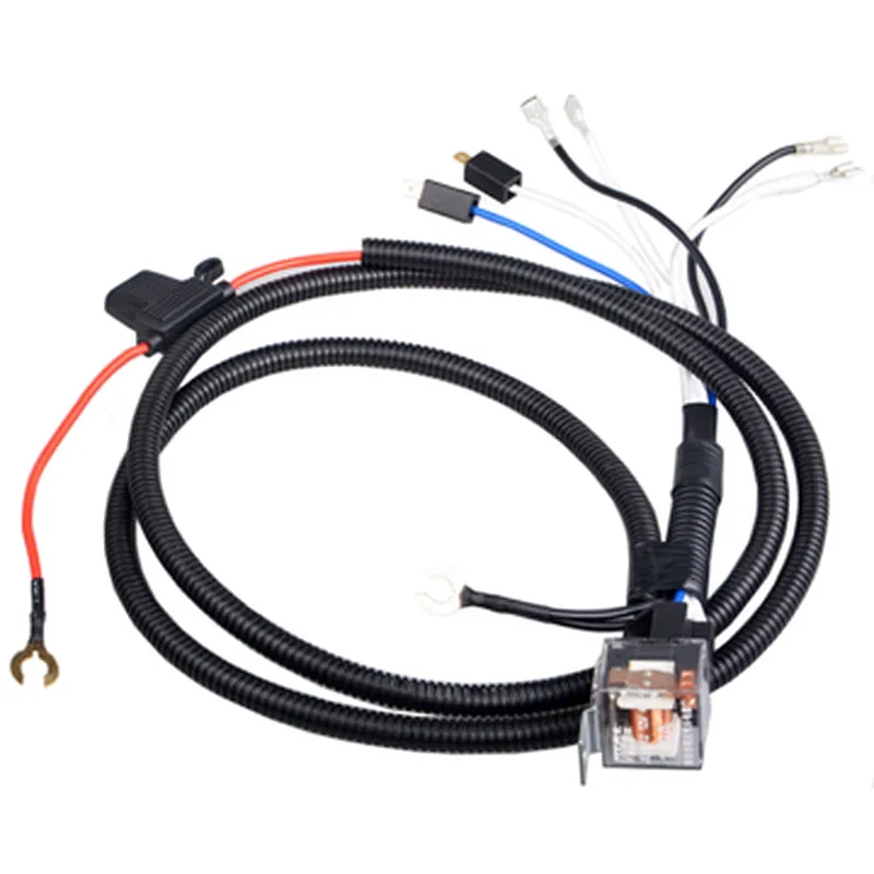 Hot sell 12V /24V Waterproof Motorcycle relay horn wire harness cable assembly