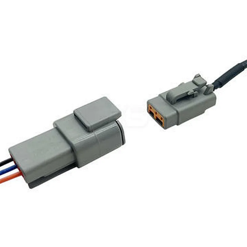 3Pin Deutsch DTM Wire Connector Gray Waterproof Female Male Auto Plug DTM06-3S/ATM06-3S to XH 2.54mm