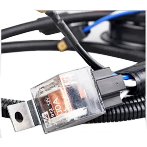 Hot sell 12V /24V Waterproof Motorcycle relay horn wire harness cable assembly