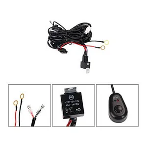 DC12V Input 14AWG Automotive Strobe Wiring Harness for LED Pod Light Bar Flash Wire Harness