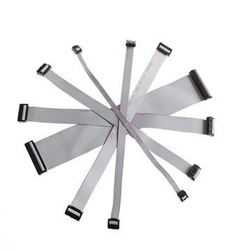 Custom 2mm pitch idc 2 3 4 5 6 7 8 9 10 12 14 16 18 20 24 26 30 40 pin flat ribbon cable or idc flat