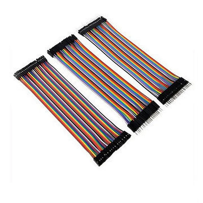 Custom Male to Female 1P 2P 3P 4P 5P 6P 10P 20P 30P 40P DuPon 2.54mm Breadboard Line flat ribbon