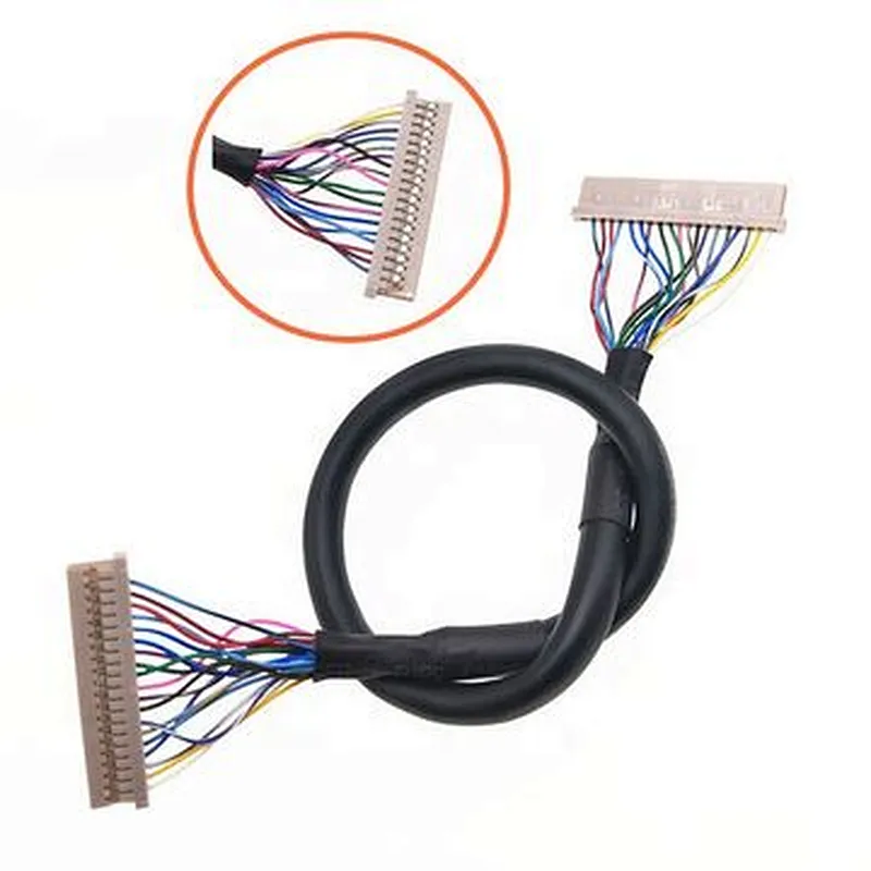 LCD Screen 20 pin lvds cable for lcd panel