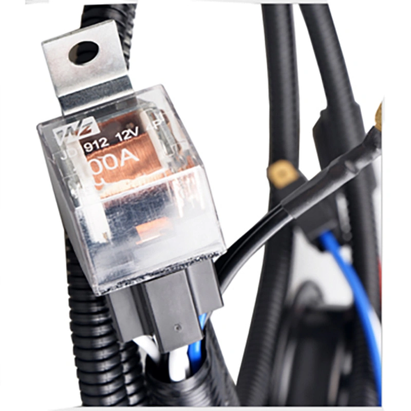 Hot sell 12V /24V Waterproof Motorcycle relay horn wire harness cable assembly