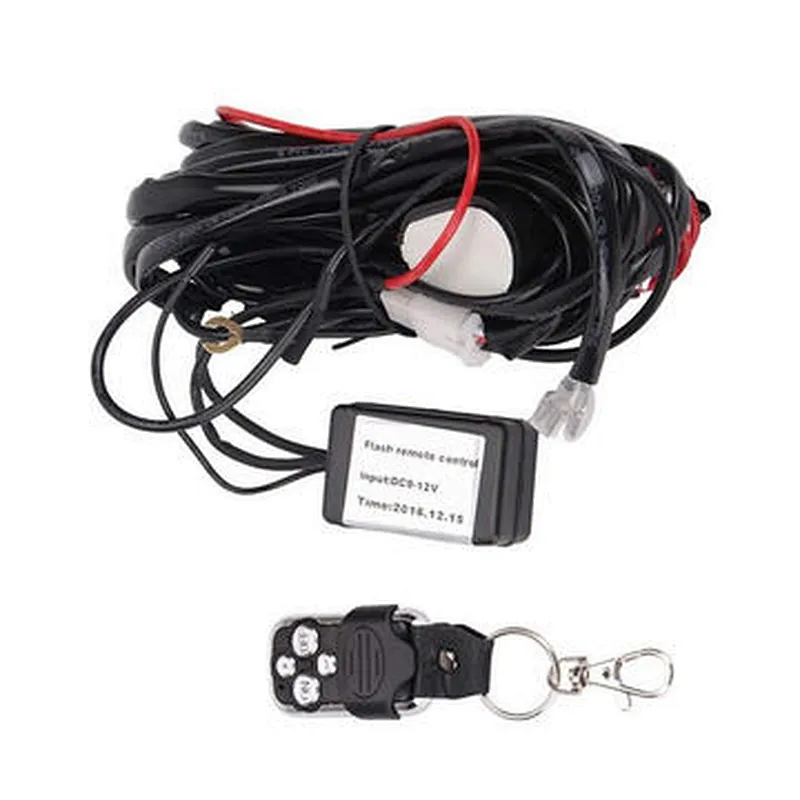 DC12V Input 14AWG Automotive Strobe Wiring Harness for LED Pod Light Bar Flash Wire Harness
