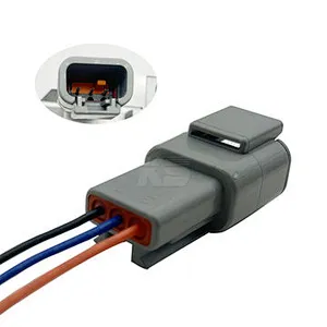 3Pin Deutsch DTM Wire Connector Gray Waterproof Female Male Auto Plug DTM06-3S/ATM06-3S to XH 2.54mm