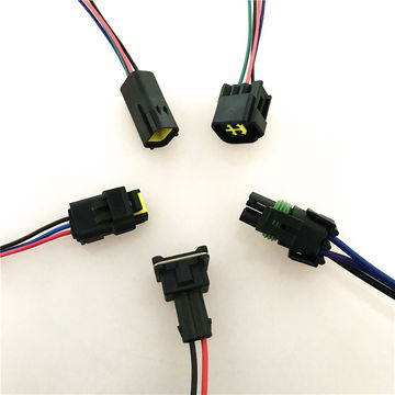 Customized car wiring Tyco amp connector 174259-2 auto waterproof connector wire harness