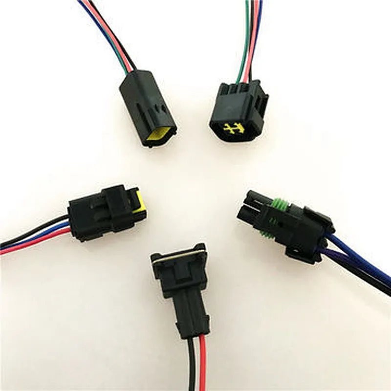 Customized car wiring Tyco amp connector 174259-2 auto waterproof connector wire harness