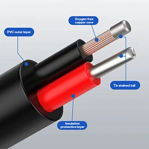 LED lamp waterproof cable assemblies connecting wire male and female M12 four core plug