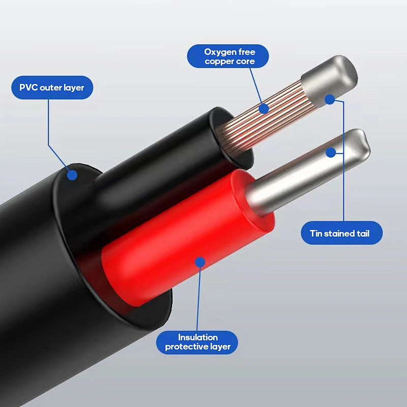LED lamp waterproof cable assemblies connecting wire male and female M12 four core plug
