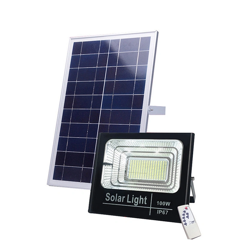 25W50W100w Reflector de luz de inundación solar LED Reflector solar Luz de inundación LED