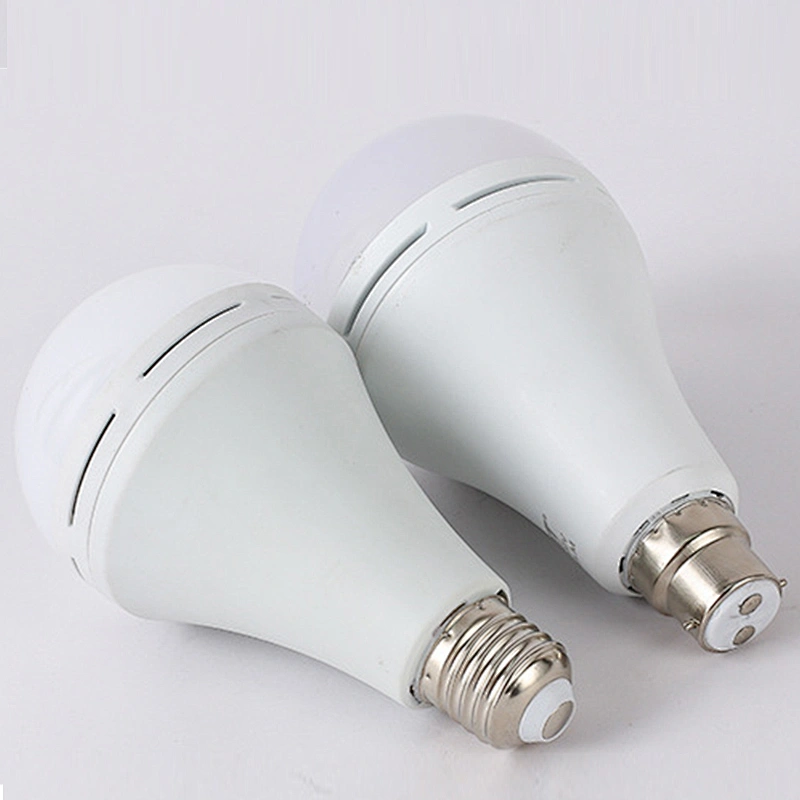 Bombilla GuangDong 12v 220v E27 Lámpara inteligente Bombilla de luz de emergencia LED recargable