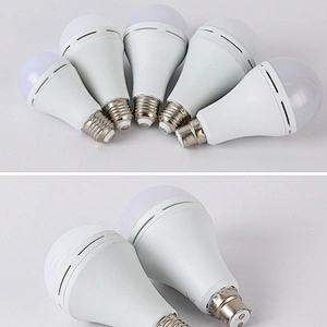 Bombilla GuangDong 12v 220v E27 Lámpara inteligente Bombilla de luz de emergencia LED recargable