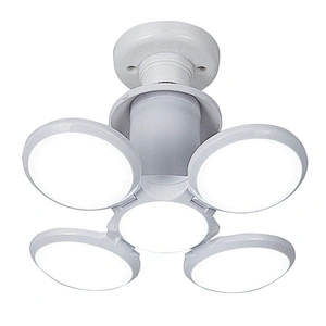 B22, E27 48W Bombilla Led Bombilla Cuatro Hojas Futbol Led Plegable
