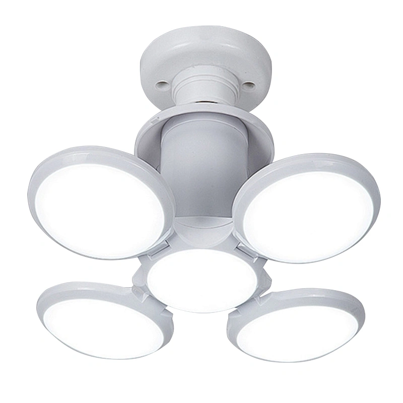 B22, E27 48W Bombilla Led Bombilla Cuatro Hojas Futbol Led Plegable