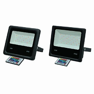 30W 50W Super Slim Flood Light Impermeable Ip66 30W Smart Ceramic Rgb Luces de inundación al aire libre