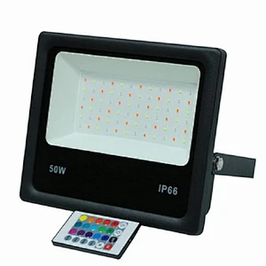 50w Nuevo Proyector LED para jardín de 220 voltios Lámparas de paisaje para exteriores Luz de inundación RGB