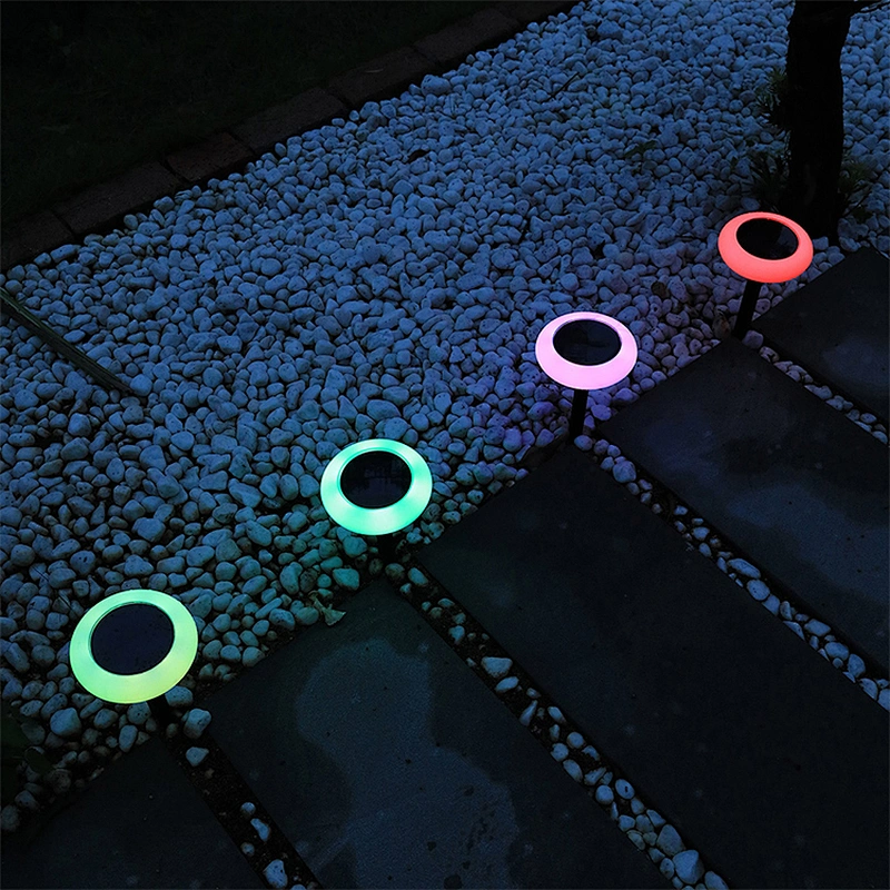 Nuevo panel solar de lampara mejorado de 3W, luces led para exterior de césped y jardín, lámpara de bolardo solar led, luz impermeable para césped