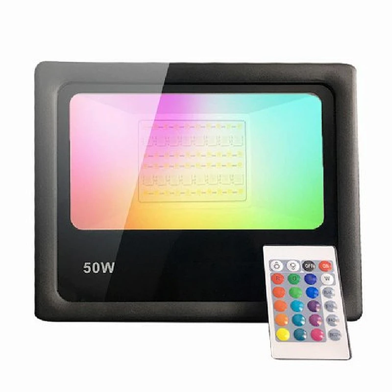 30W 50W Super Slim Flood Light Impermeable Ip66 30W Smart Ceramic Rgb Luces de inundación al aire libre