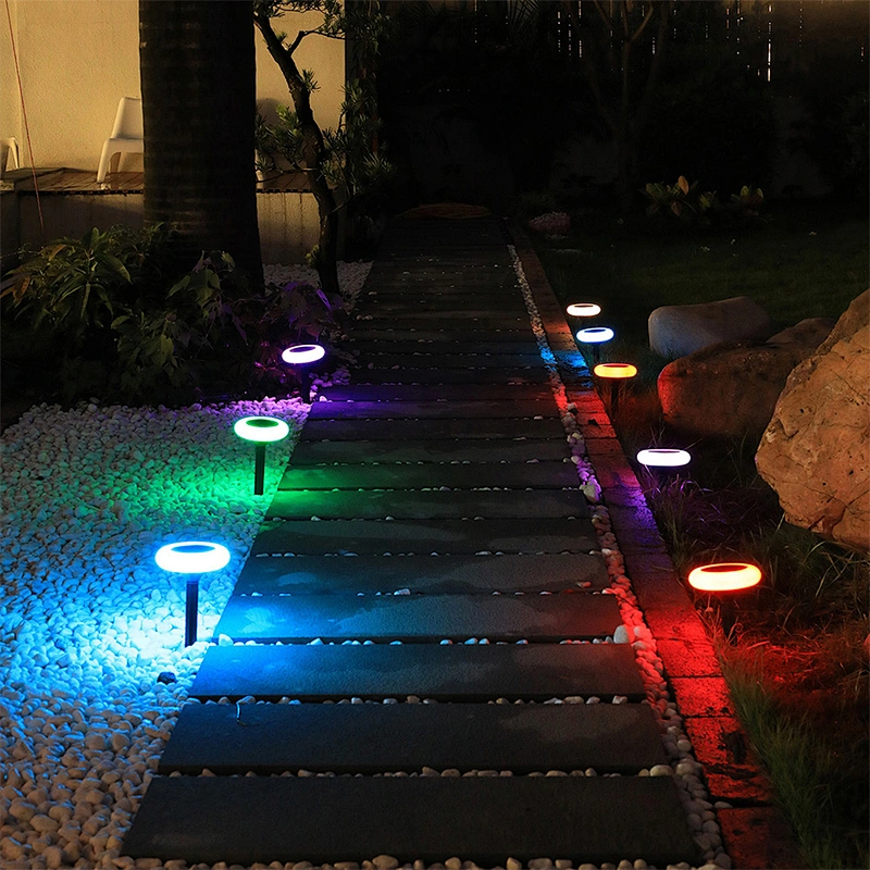 Nuevo panel solar de lampara mejorado de 3W, luces led para exterior de césped y jardín, lámpara de bolardo solar led, luz impermeable para césped