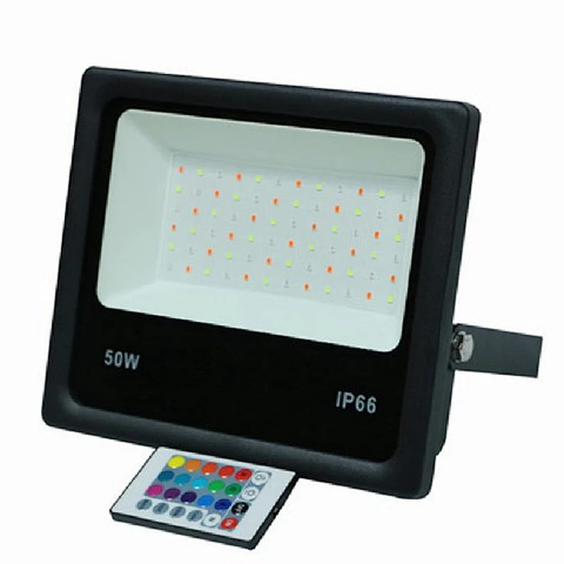 30W 50W Super Slim Flood Light Impermeable Ip66 30W Smart Ceramic Rgb Luces de inundación al aire libre