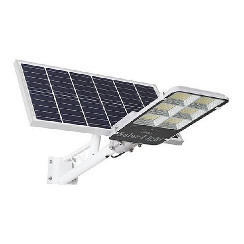 Guangzhou Factorys Control remoto impermeable al aire libre IP65 50 vatios 100W 300W 200W Lista de precios Farola LED solar