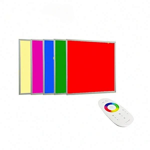 6W 8W 10W 12W Temperatura de cambio de color Panel de luz LED RGB cuadrado ajustable con control remoto