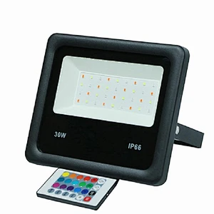 30W 50W Super Slim Flood Light Impermeable Ip66 30W Smart Ceramic Rgb Luces de inundación al aire libre