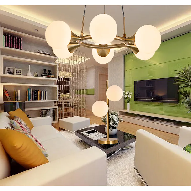 Zhongshan new design european modern simple pendant light hotel home living room decoration hanging pendant lamp