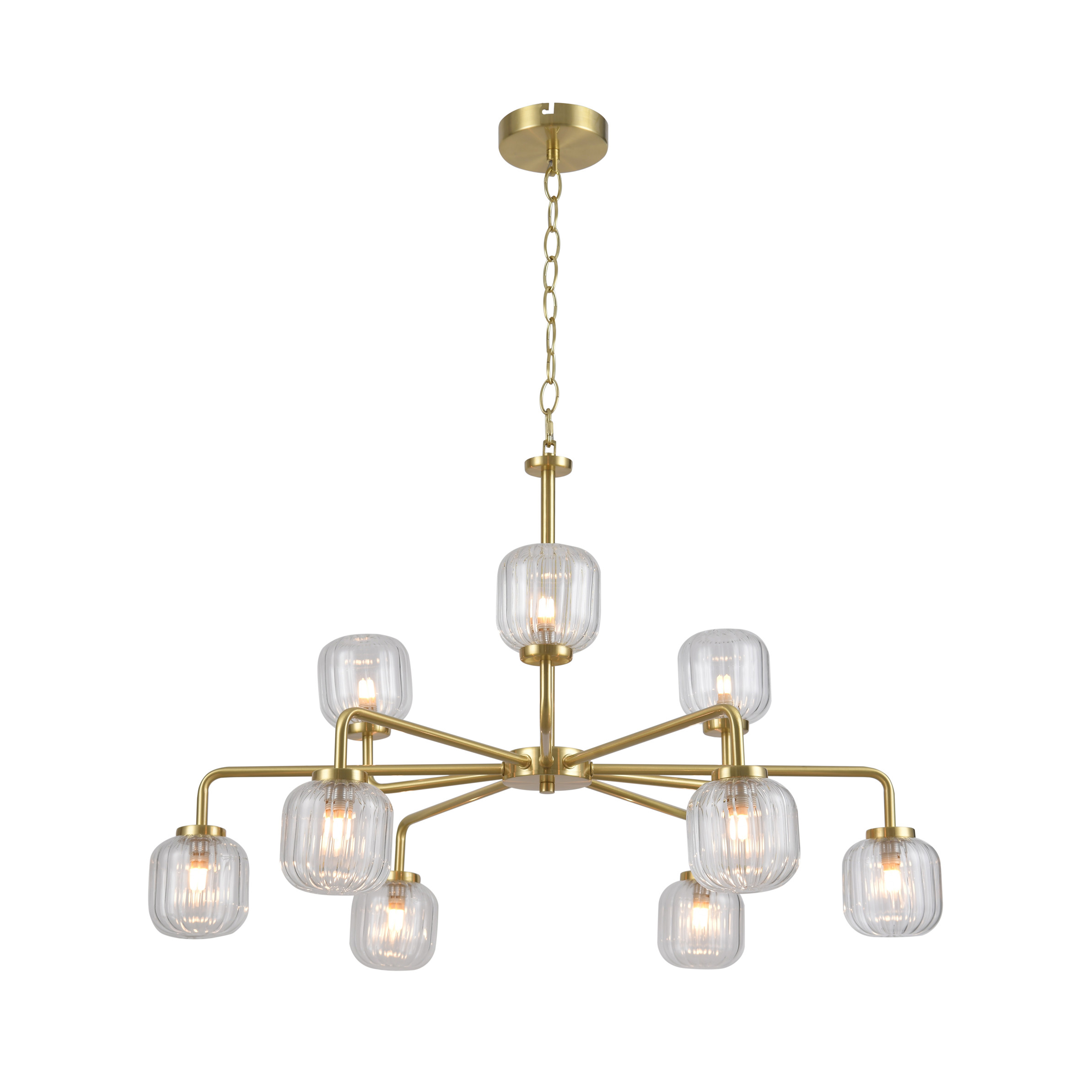 China wholesale 9 lights chandelier luxury modern beautiful gold indoor lighting