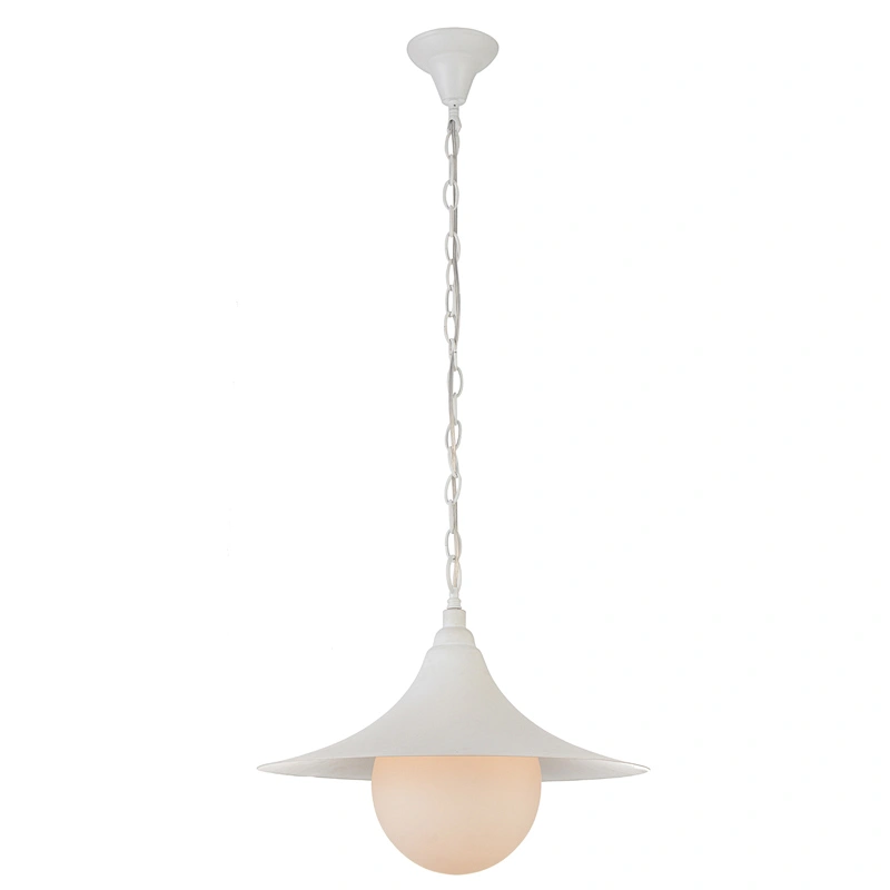 Black pendant light modern simple home hotel kitchen dinning E27 pendant light with white glass ball