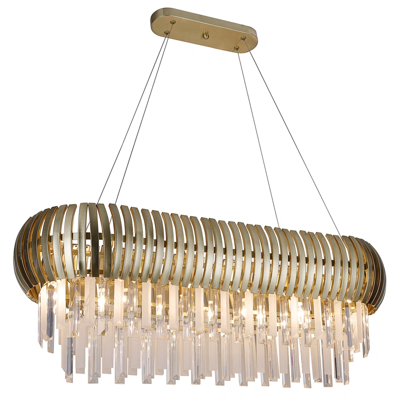 European modern luxury gold chandelier pendant light beautiful crystal chandelier for home hotel villa