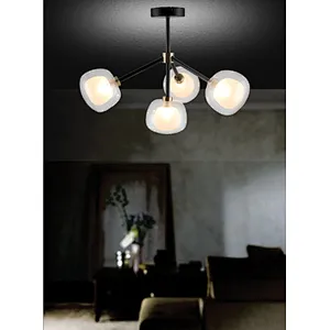 modern simple glass shade ceiling lamp bedroom kitchen dining  study corridor used G9*4 ceiling light