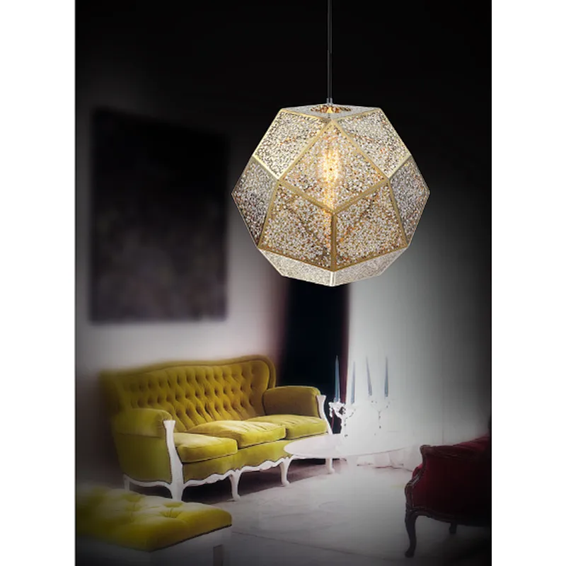 Fancy golden pendant light luxury E27 indoor lighting