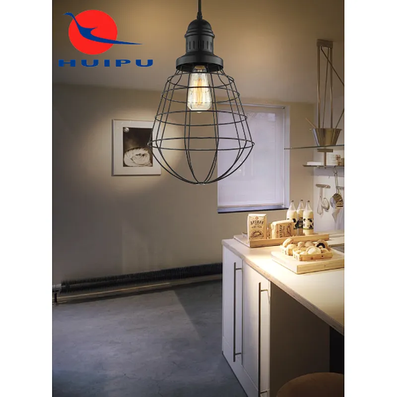 industrial style iron art home cage pendant light cafe pub club