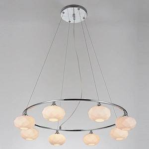 Modern round circle shape crystal ball pendant light /chandelier light