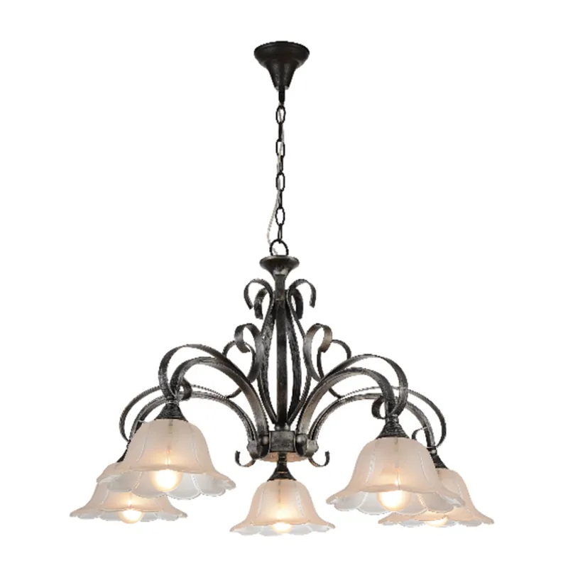 American classic iron art E14*3 pendant light home hotel villa decoration vintage chandelier