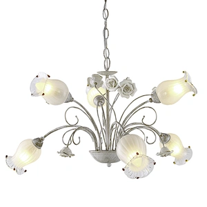 Classical lighting fixtures chandelier lamp with ceramix decorate for bedroom
