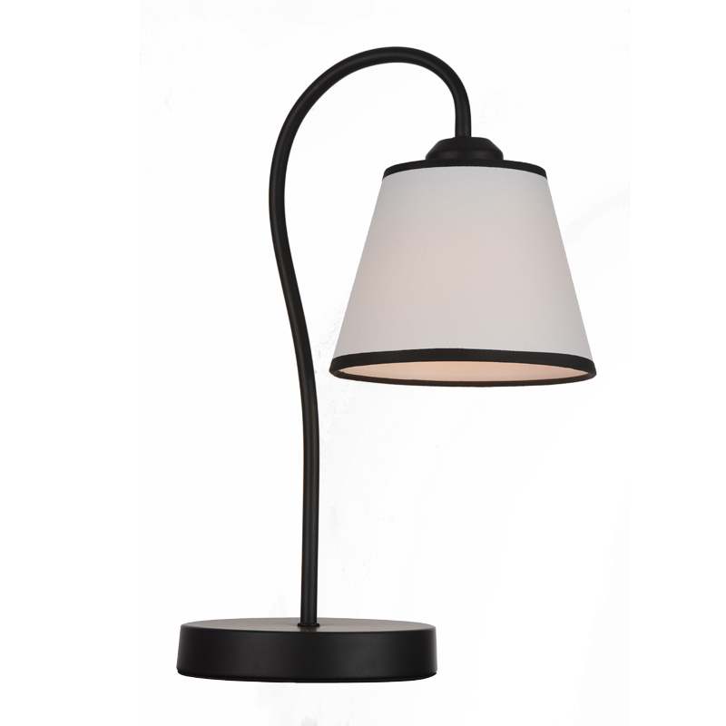 Modern simple high quality table lamp with white fabric study bedroom living room table lamp