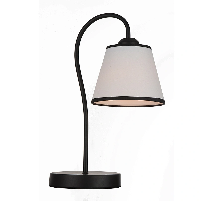 Modern simple high quality table lamp with white fabric study bedroom living room table lamp