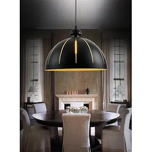 modern pendant light American black E27 meals pendant lamp