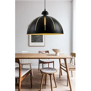 modern pendant light American black E27 meals pendant lamp