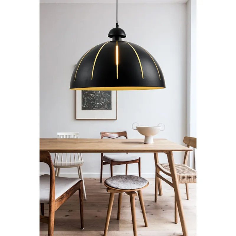 modern pendant light American black E27 meals pendant lamp