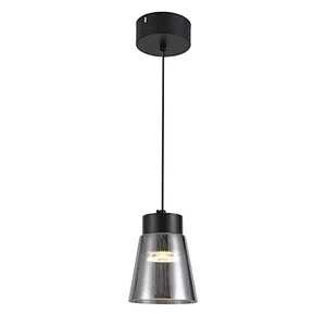 Modern LED 15W pendant light Nordic style contemporary glass hanging lamp for kitchen dinning decoration