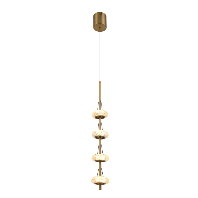 LED crystal pendant light nordic modern luxury stairs shopping malls  villa home interior decoration lights