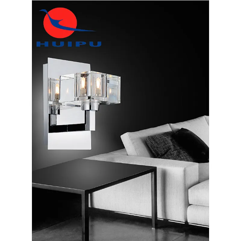 Modern luxury LED K9 crystal wall lamp high quality home hotel bedside loft decoration wall lamp