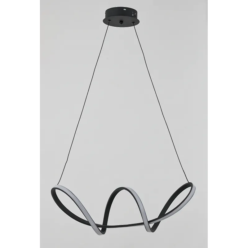 2022 New European modern creative LED 36W pendant lighting home hotel decoration black aluminum pendant light