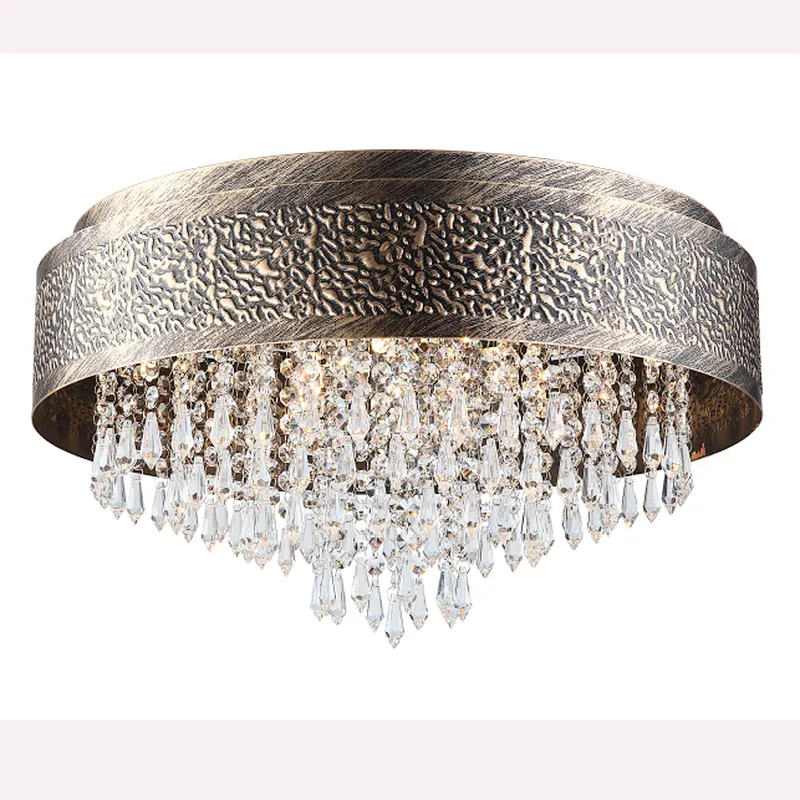 Crystal ceiling lamp American style  restore ancient ways to absorb ceiling light home hotel villa indoor light