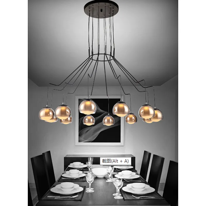 LED Nordic modern chandelier beautiful high quality hall chandelier