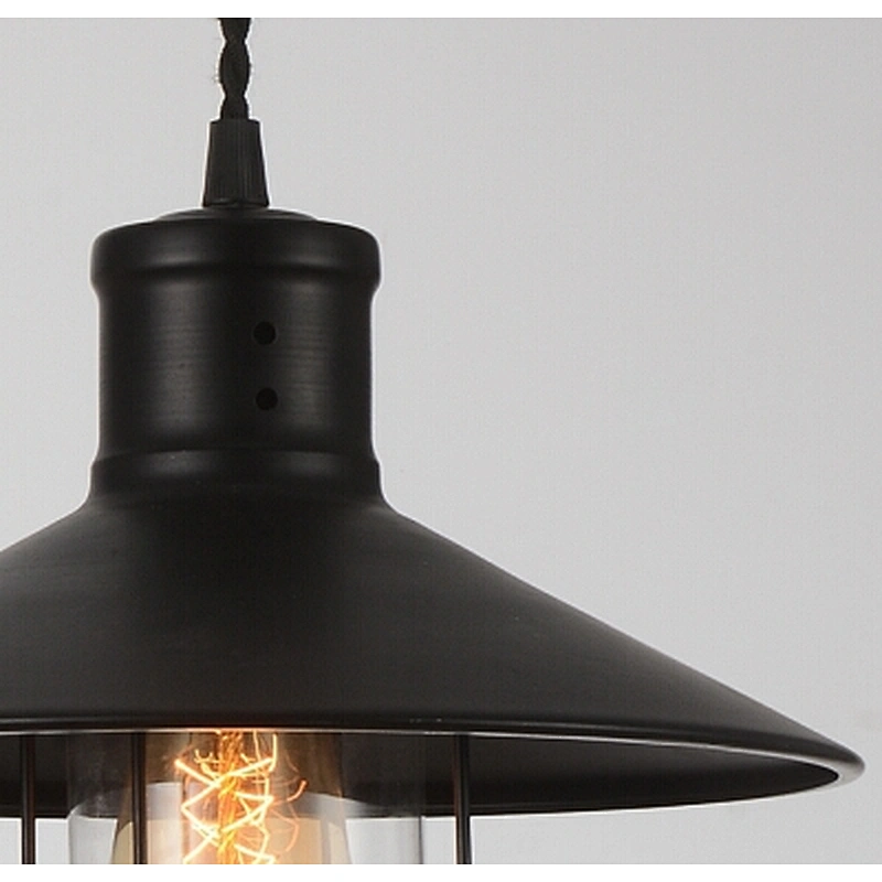 Antique Black Metal Shade Hanging 1-light Kitchen Pendant Light